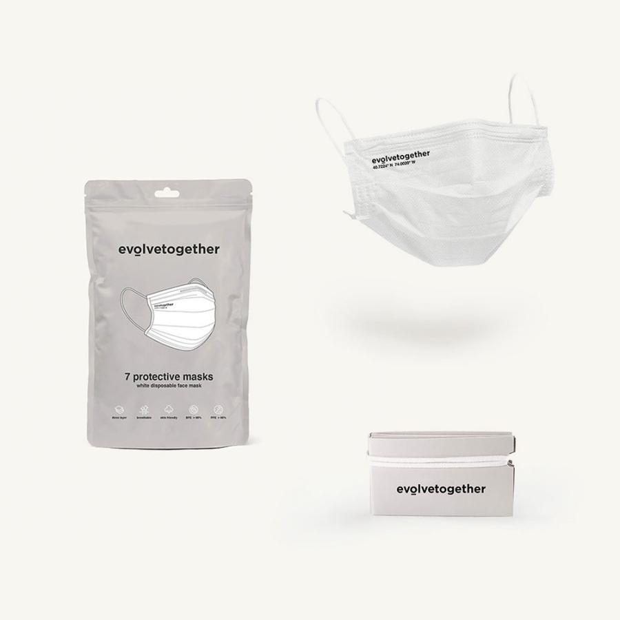 evolvetogether エヴォルブトゥゲザー 7 face masks pack EV-201