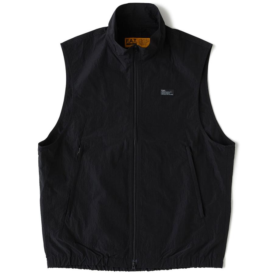 FAT / RIPLINNER/ナイロンベスト/--/ナイロン/BLK/F32411-JK12 FAT エフエーティー RIPLINNER F32411-JK12 ジップベスト ナイロン