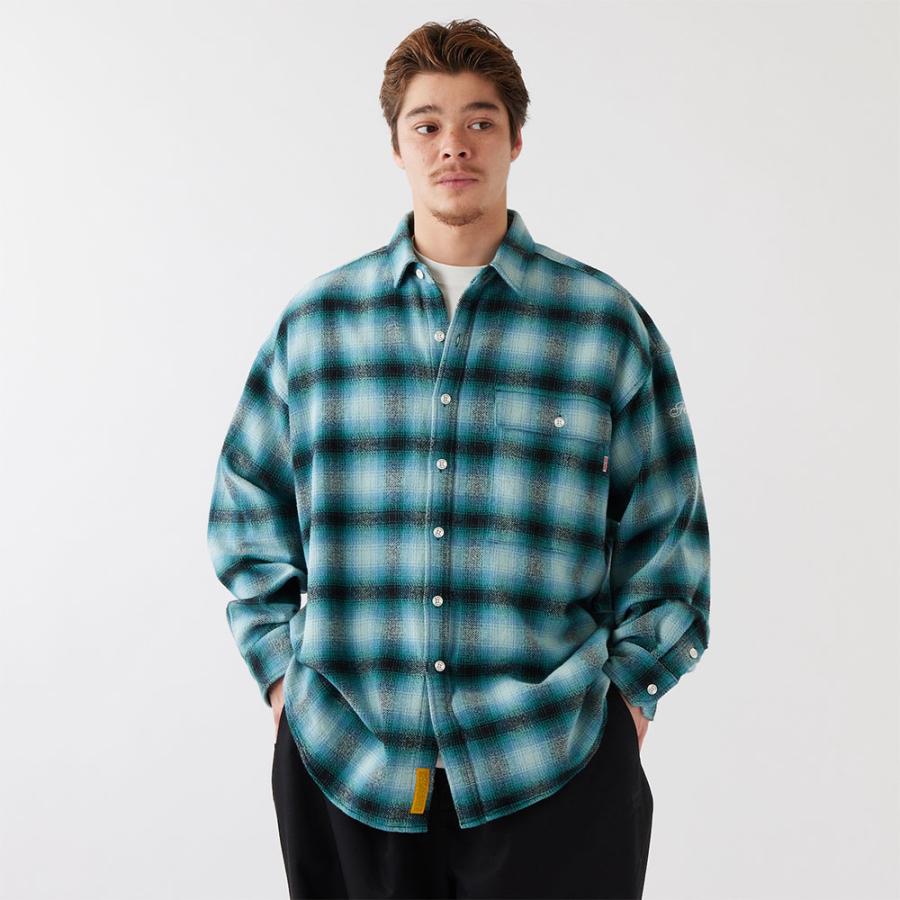 FAT MACSMOKE ネルシャツ 楽天市場】FAT エフエーティー ビックシルエットチェックネルシャツ