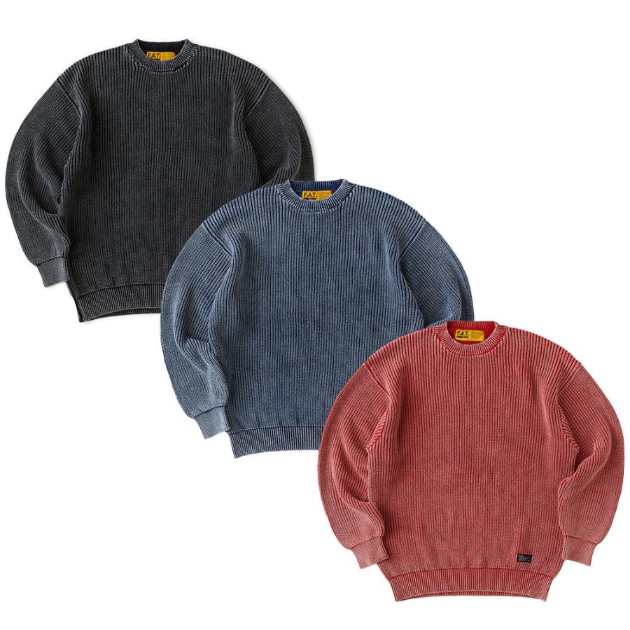 FAT エフエーティー RIBMENT F32610-KN01 クルーネックニット セーター