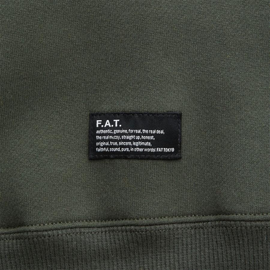 極美品FAT前後両面プリントSbコラボスウェット大きめSKINNY(L) グレー FAT エフエーティー DEPT F32220-SW01スウェット トレーナー 長袖