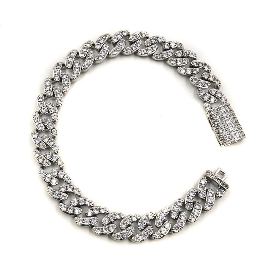 GoldenGilt ゴールデンギルト 8MM Studded Cuban Bracelet GoldenGilt ゴールデンギルト 8MM Studded Cuban Bracelet
