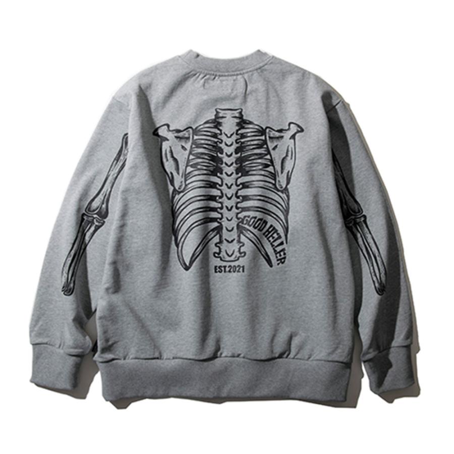 Good Heller グッドヘラー BONE PRINT CREW SWEAT GH-24SS007