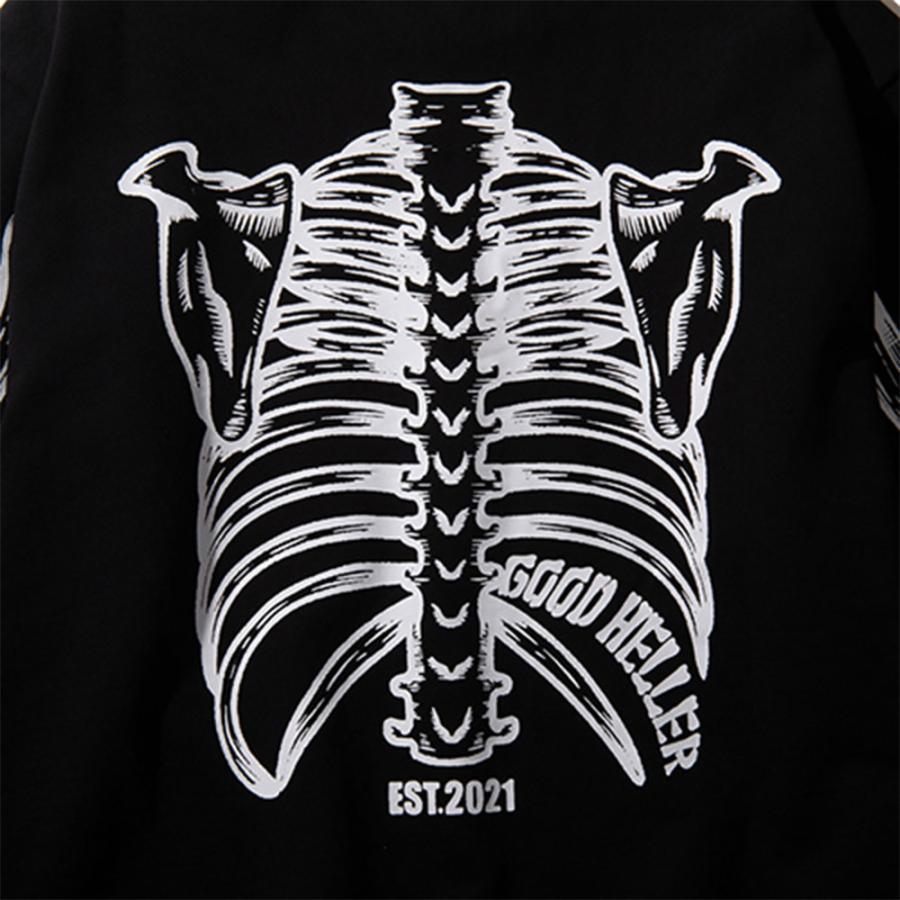 Good Heller グッドヘラー BONE PRINT CREW SWEAT GH-24SS007