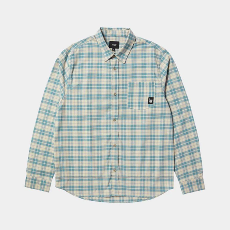 HUF シャツ HUF ハフ MODAL LS PLAID SHIRT BU00221HO24 チェックシャツ 長袖
