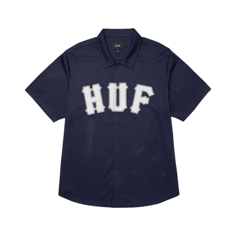 HUF ハフ ARCH MESH BUTTON UP BU00237SP25 メッシュシャツ 半袖 ワン