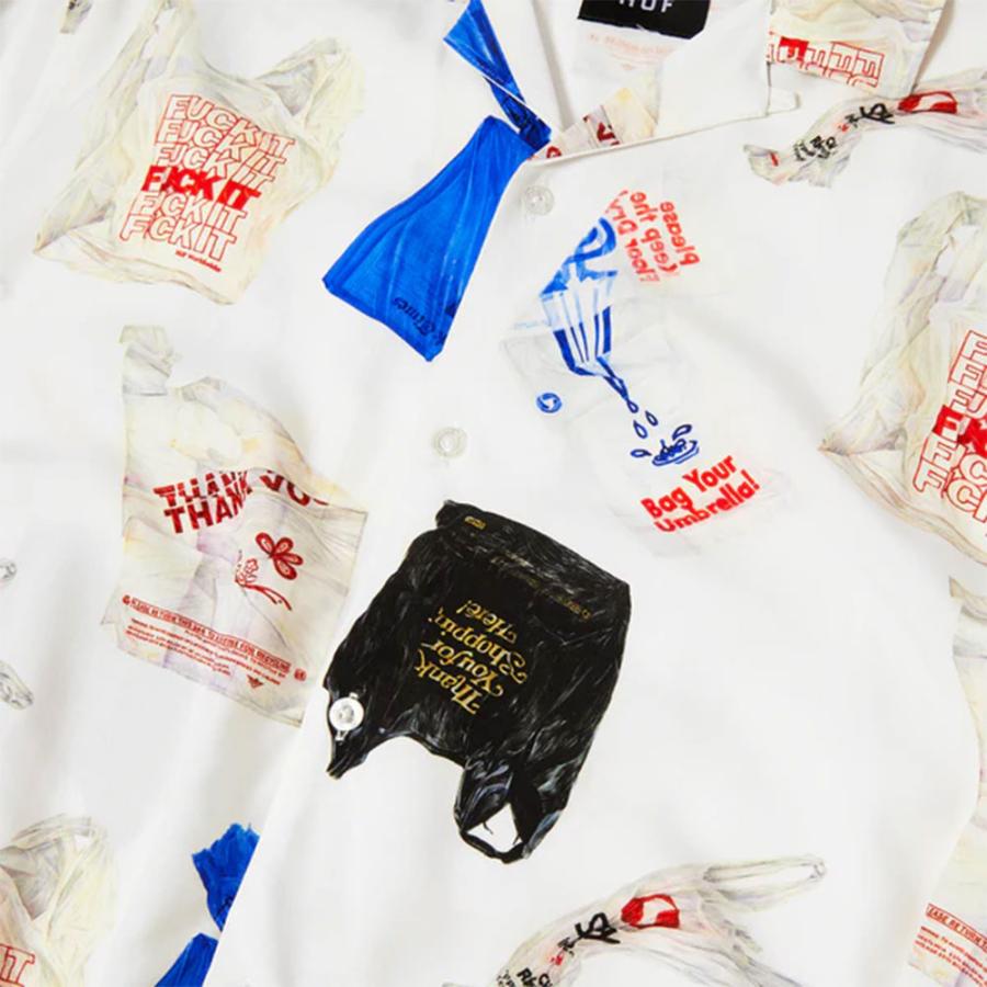 HUF ハフ MERIDA RESORT SHIRT BU00236SP25 オープンカラーシャツ 開襟