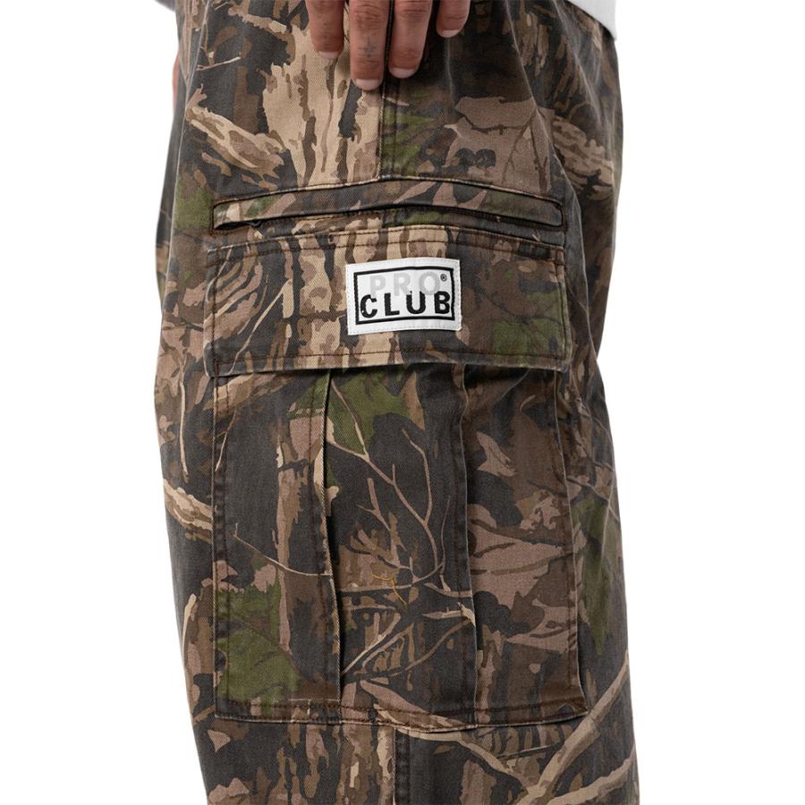 PRO CLUB プロクラブ Heavyweight Twill Pleated Wide Leg Cargo Pant