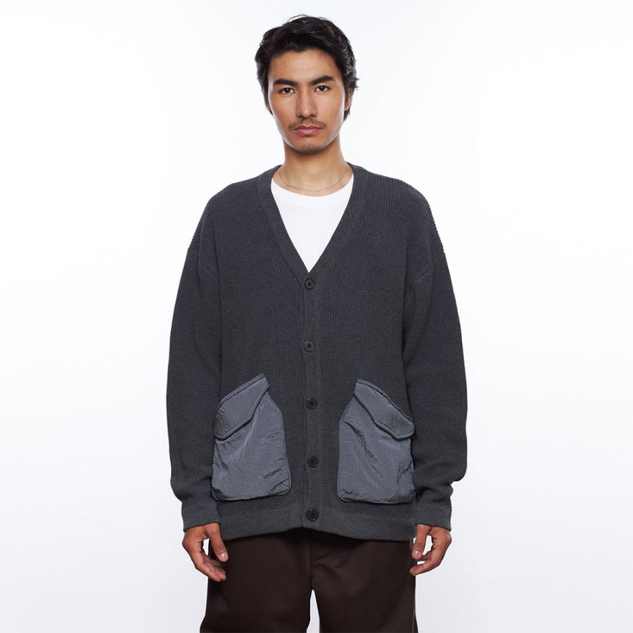 （美品）Liberaiders リベレイダース　カーディガン　黒 Liberaiders（リベレイダース） MILITARY KNIT CARDIGAN 784022403