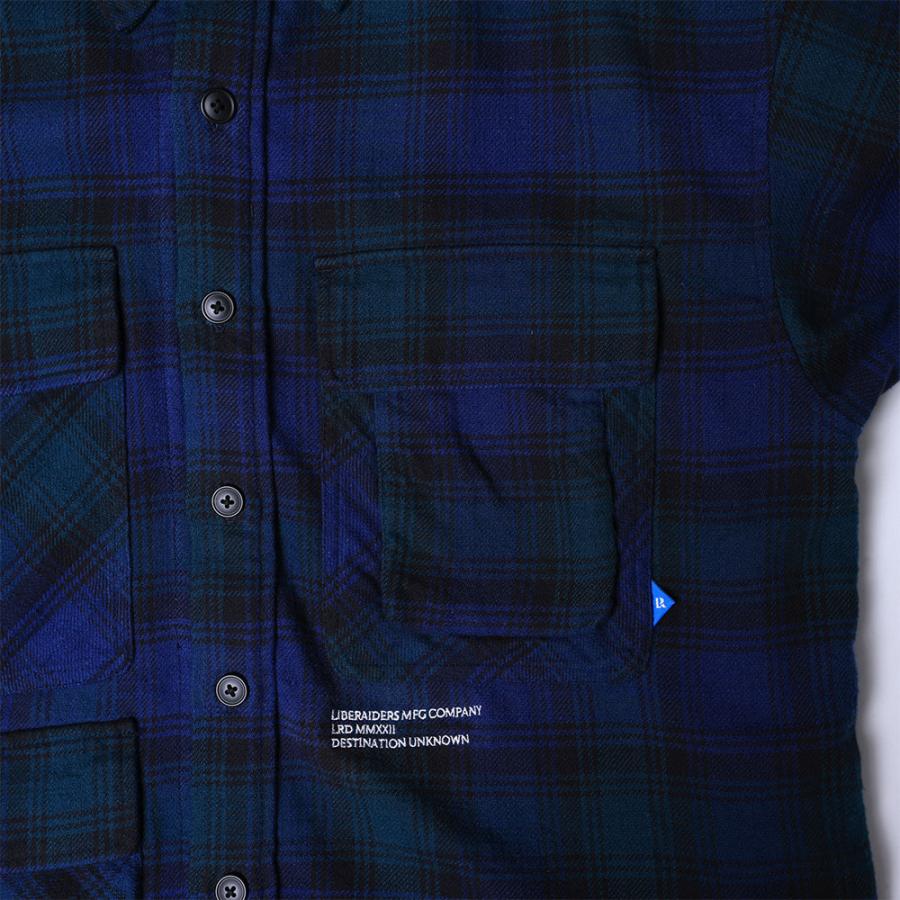 Liberaiders（リベレイダース） MULTI POCKETS PLAID SHIRT 781012403