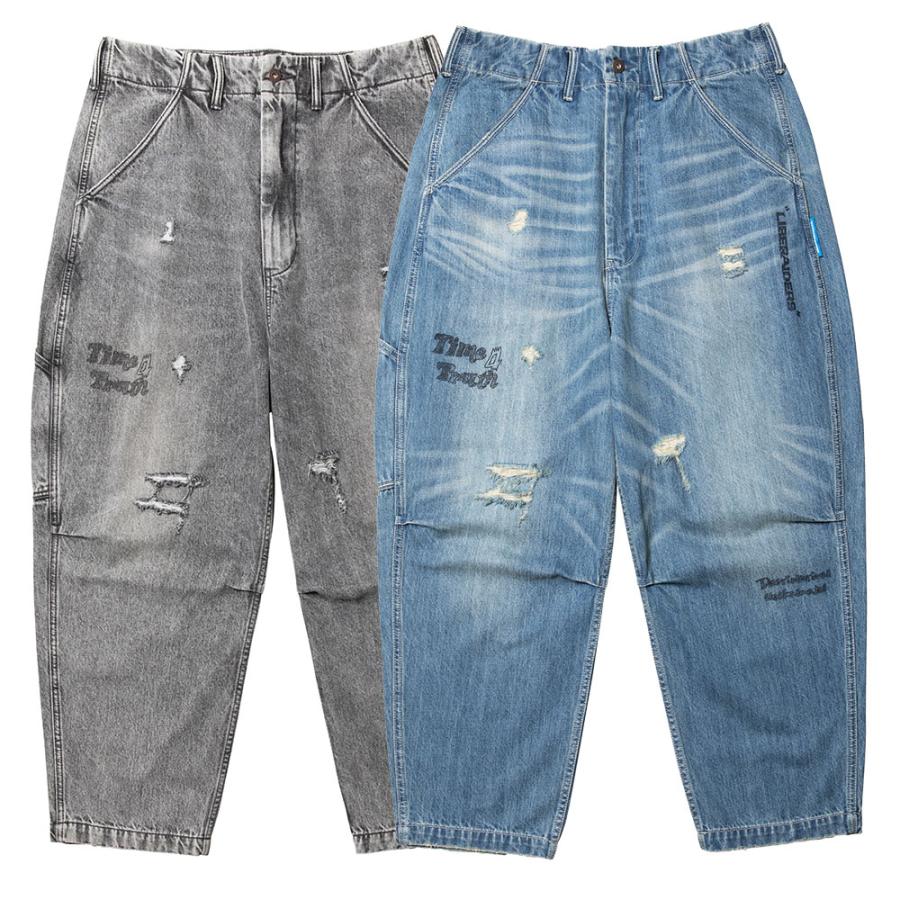 Liberaiders（リベレイダース） DAMAGED DENIM SARROUEL PANTS 