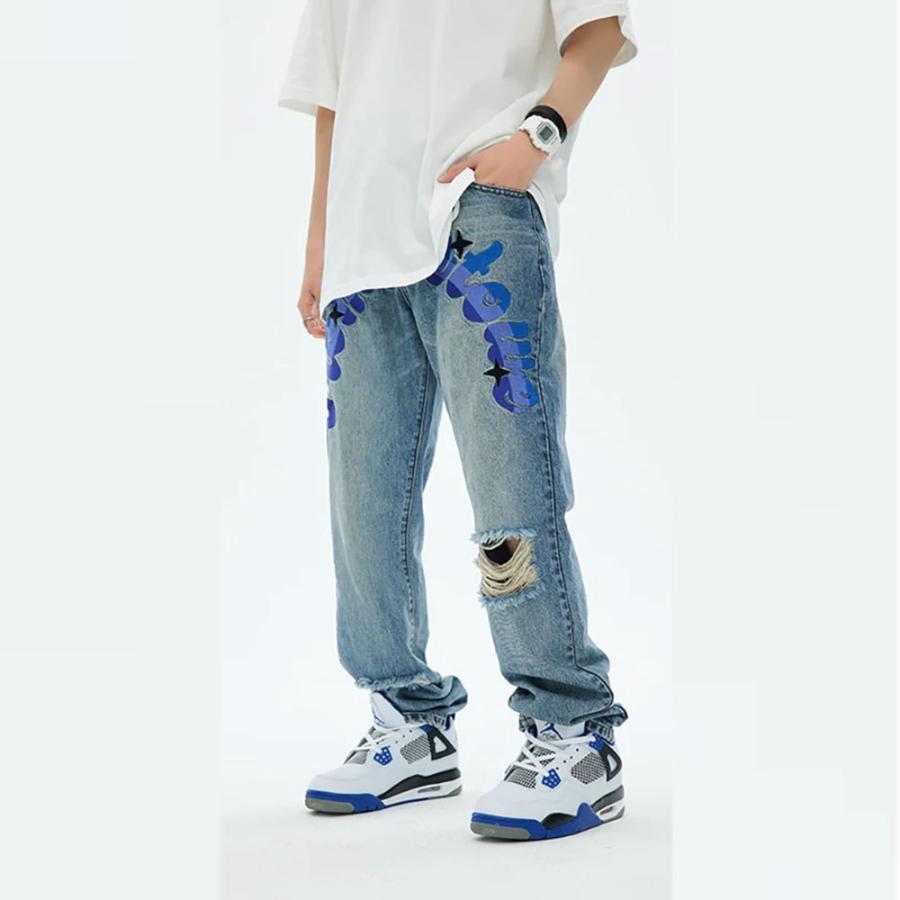 CHME MAISON EMERALD メゾン エメラルド FRONT BLUE LOGO DENIM CHME MAISON EMERALD メゾン エメラルド FRONT BLUE LOGO DENIM