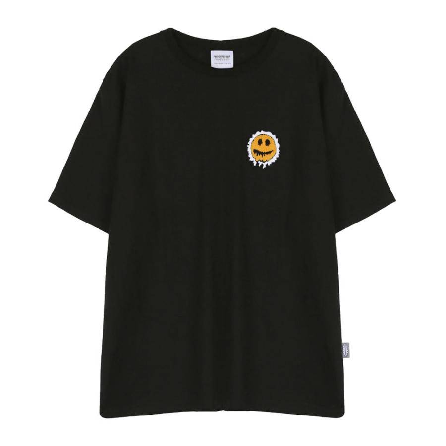 MISTERCHILD ミスターチャイルド TSHIRT スマイル ロゴ Tシャツ SMILE LOGO TSHIRTS MC21HST001 おしゃれ かっこいい モテる STREET ストリート系 メンズ｜battleline-web｜02