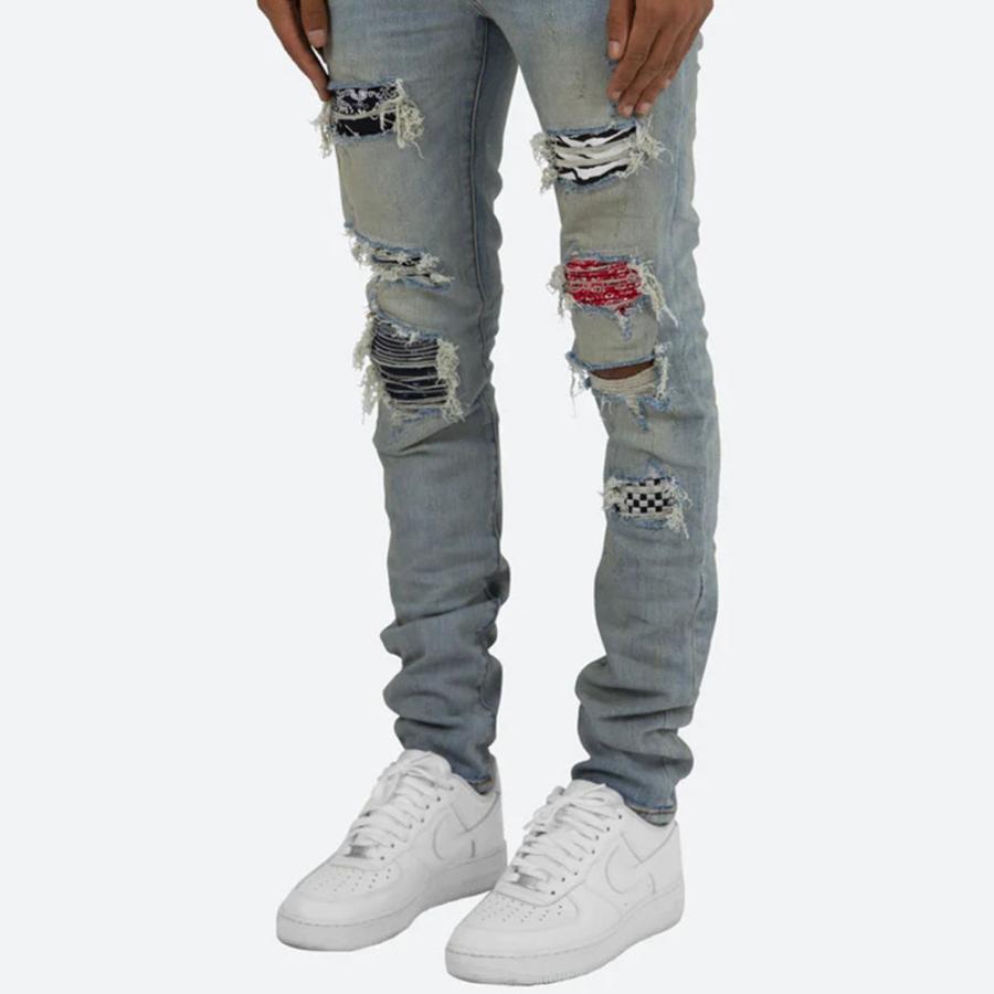 mnml（ミニマル） X214 Stretch Denim Blue 20ML-SP857D デニムパンツ