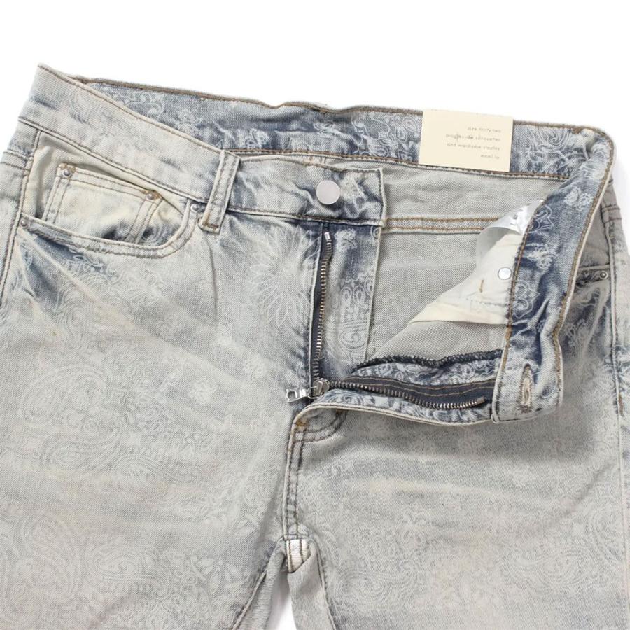 mnml ミニマル X696 Paisley Patterned Skinny Denim 25ML-SP834D デニムパンツ ジーンズ ...