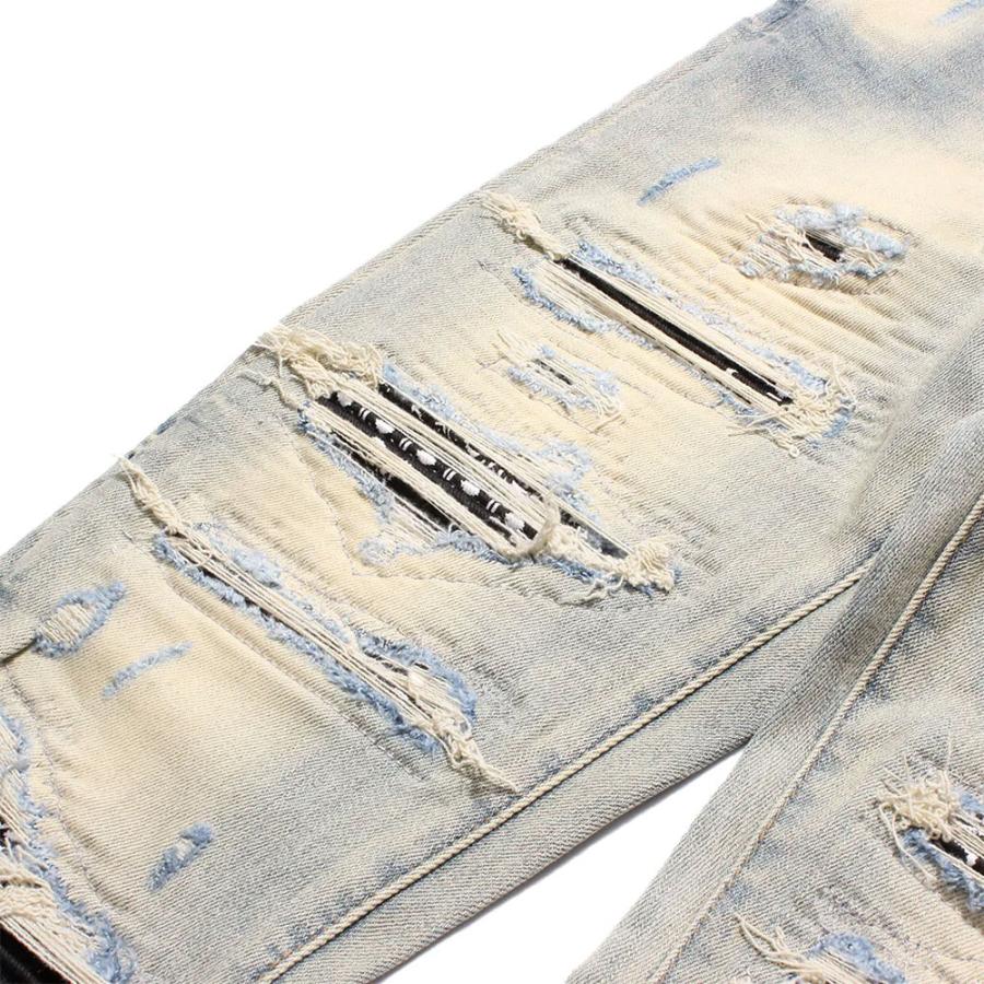 mnml（ミニマル） X165 Paisley Stretch Denim Black 23ML-SP222D