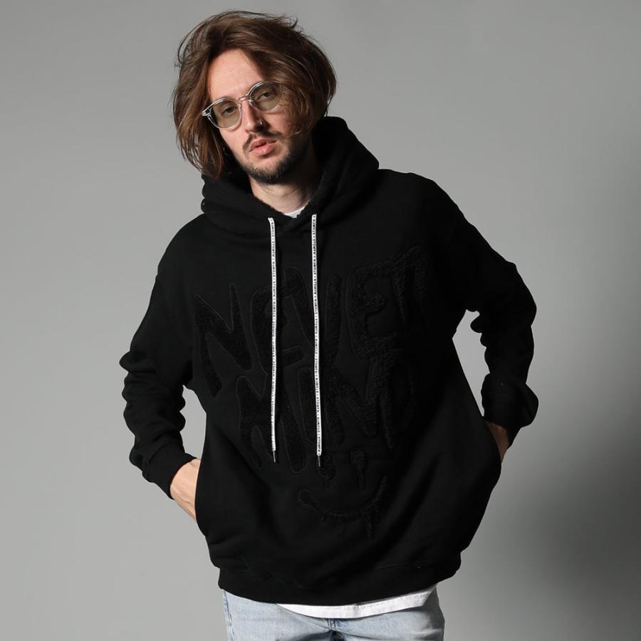 Stud Muffin スタッドマフィン コットン裏毛パイル Nevermind ボアカットオフアップリ プルパーカー 124 おしゃれ カッコイイ モテる ストリート Muffin 95 Battleline 通販 Yahoo ショッピング