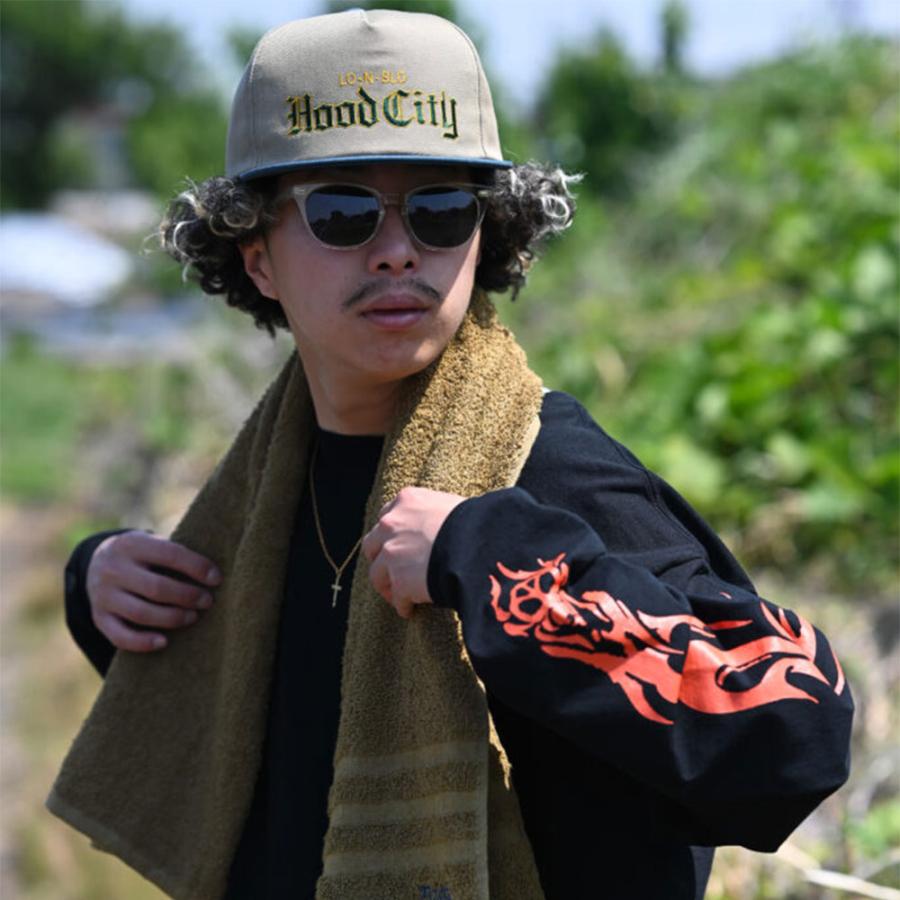radiall ラディアル　tシャツ ロンt フレイム　ファイヤーパターン radiall ラディアルtシャツ ロンt フレイムファイヤーパターン