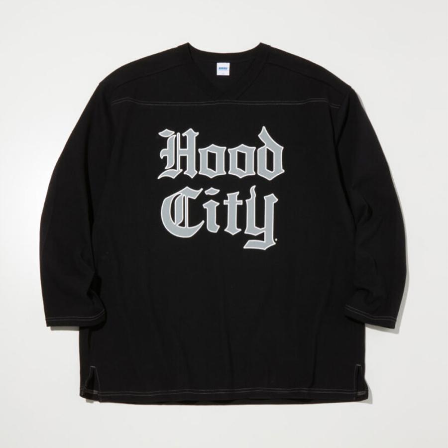 RADIALL（ラディアル） Hood City FOOTBALL T-SHIRT CROPPED SLEEVE