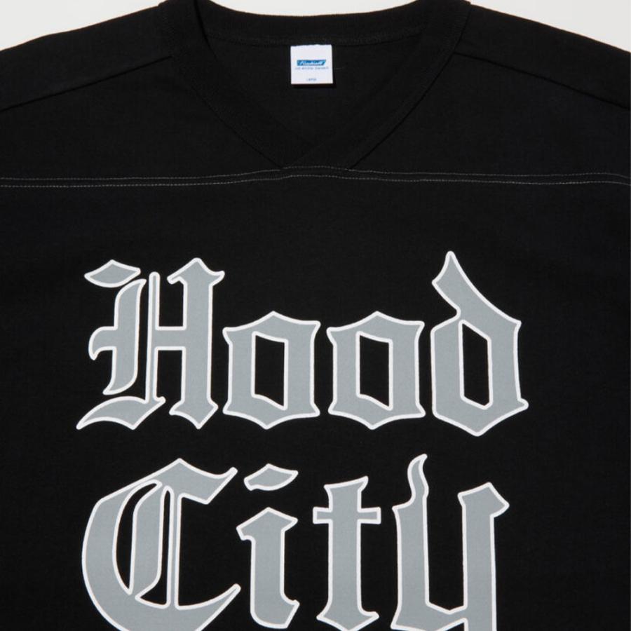 RADIALL（ラディアル） Hood City FOOTBALL T-SHIRT CROPPED SLEEVE