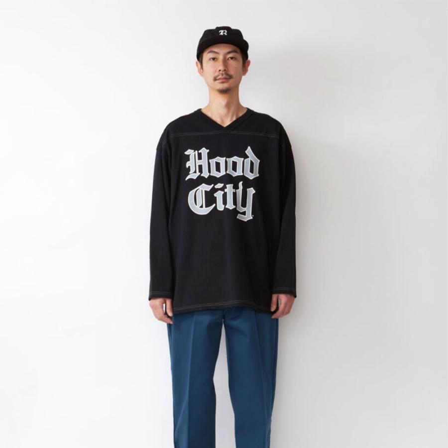 RADIALL（ラディアル） Hood City FOOTBALL T-SHIRT CROPPED SLEEVE