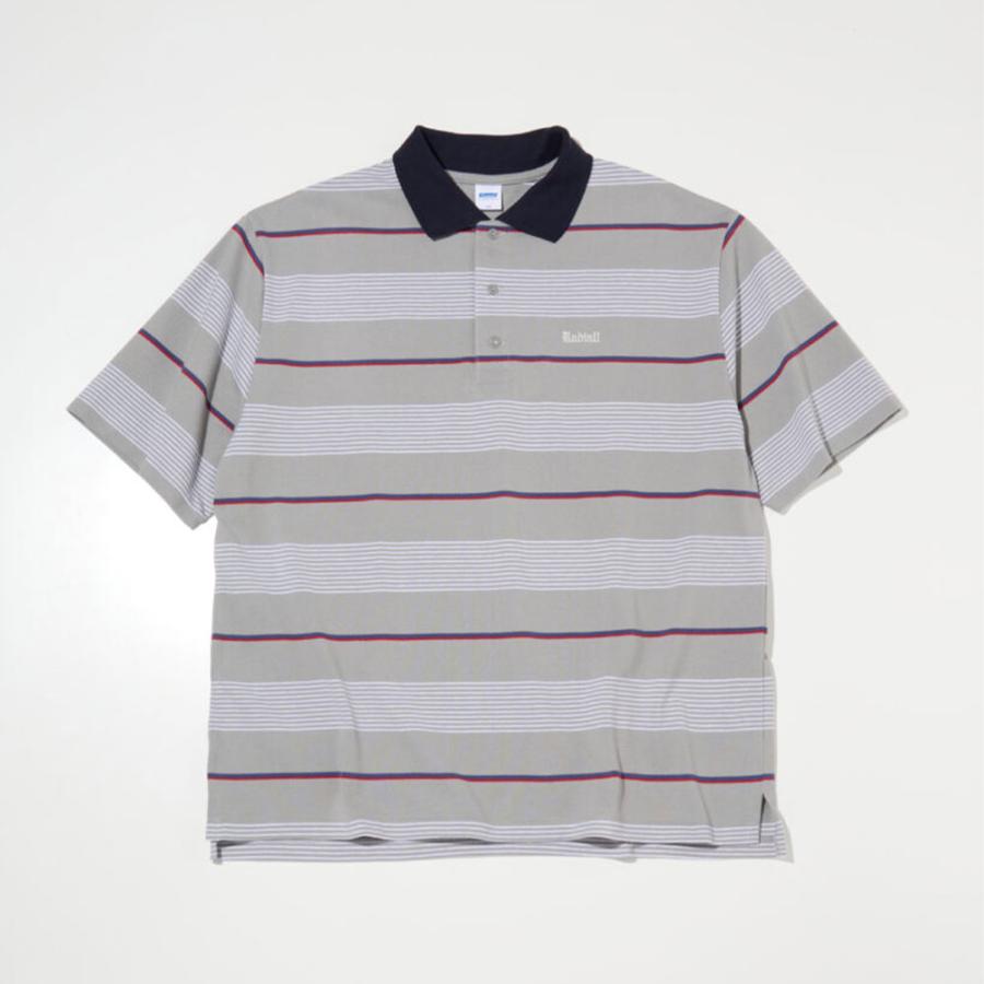 SALE ボーダーポロシャツ RADIALL セール L/S SWEATER POLO - SKUNK RADIALL ポロシャツ ラディアル トップス