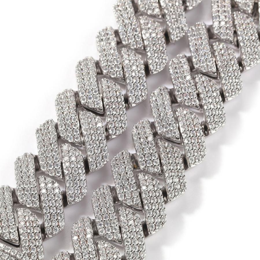 ole only ソールオンリー CZ キューバンチェーンネックレス 20mm 50cm