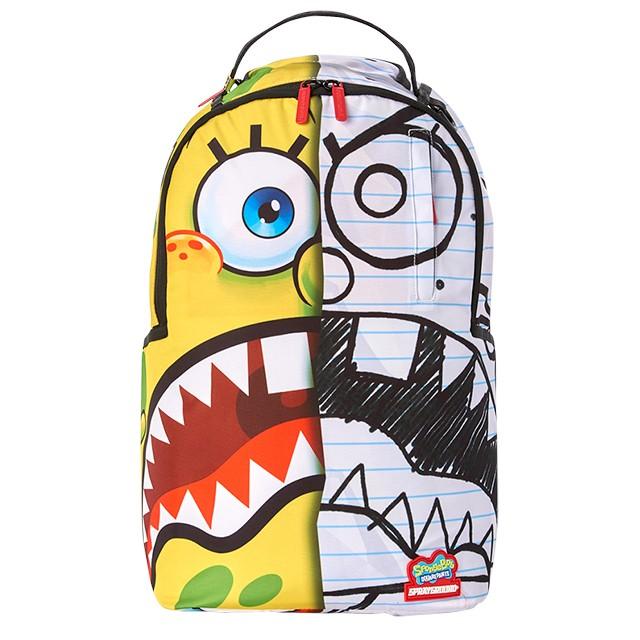 SPRAYGROUND Spray ground スプレーグラウンド x SPONGE BOB バックパック リュック SPONGDOODLE BOB BACKPACK B3098 おしゃれ かっこいい もてる STREET｜battleline-web｜07