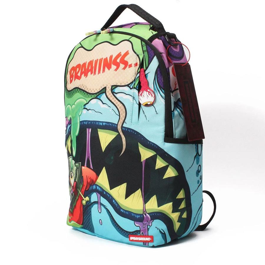 SPRAY GROUND スプレーグラウンド Blue Zombie Sharkmouth Backpack