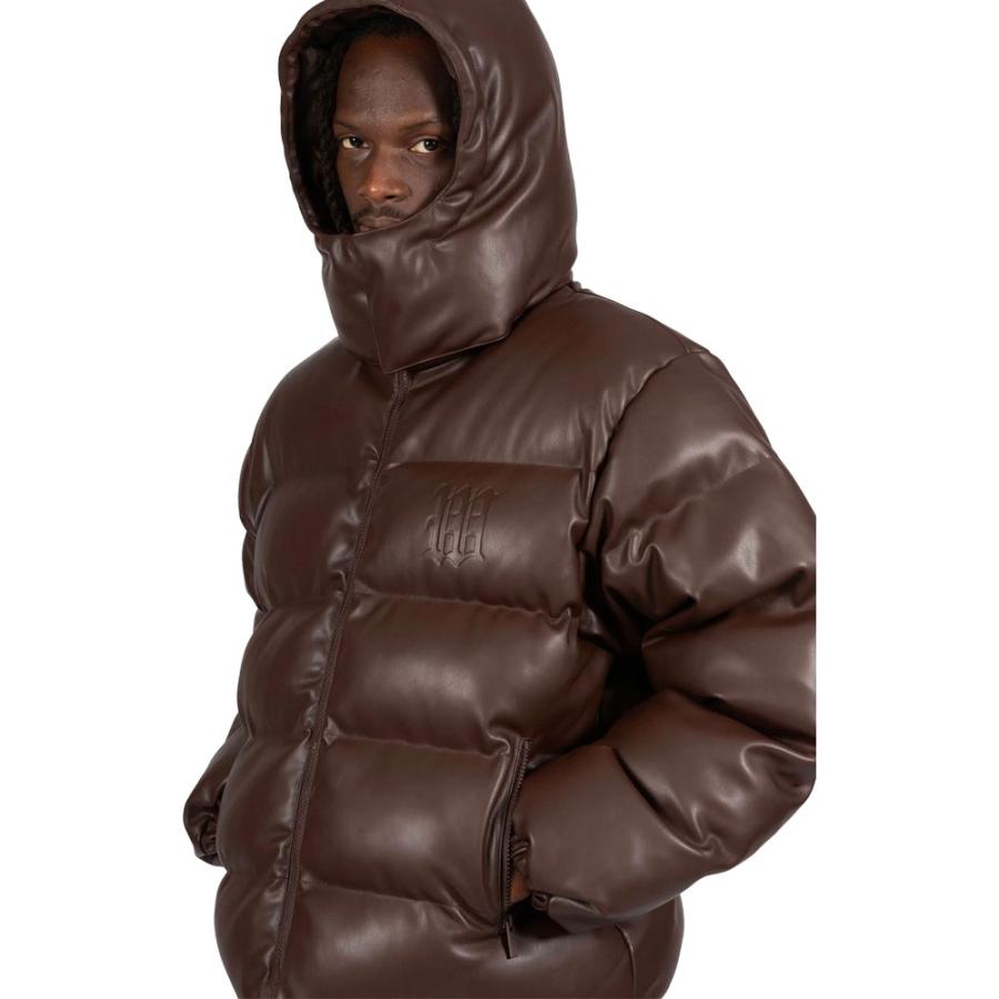 WASTED PARIS ウェイステッドパリス Puffer Hood Faux Leather ダウン