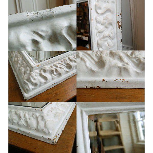 ウォールミラー フランスアンティーク アンティークミラー : BAU