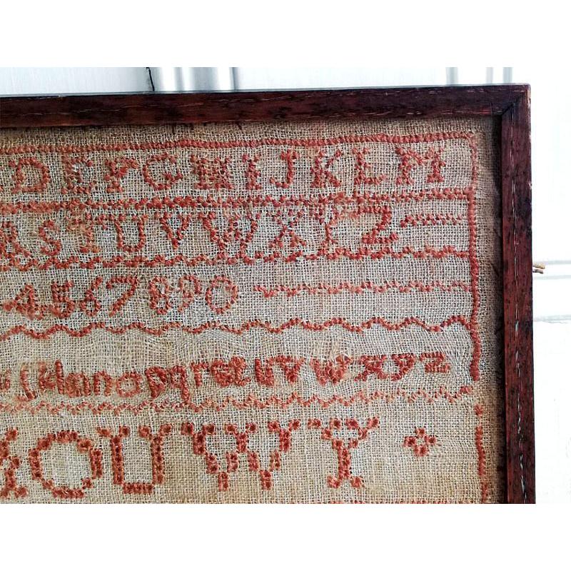 ジョージアン 刺繍サンプラー （1817年） イギリスアンティーク : BAU
