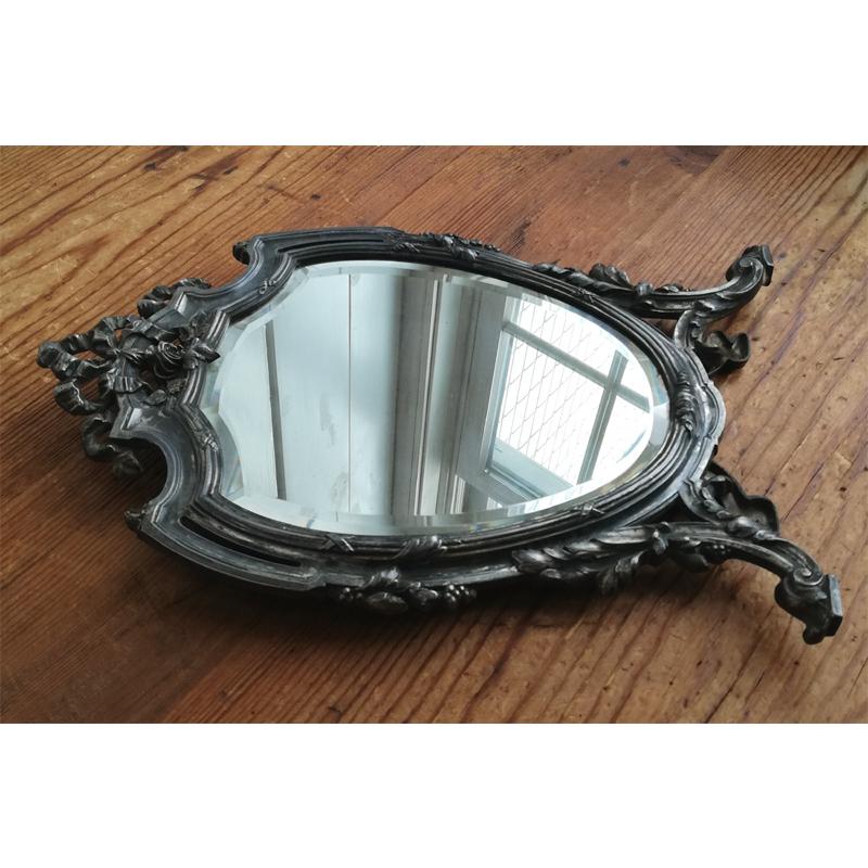 薔薇とリボンの装飾 スタンドミラー フランスアンティーク : BAU