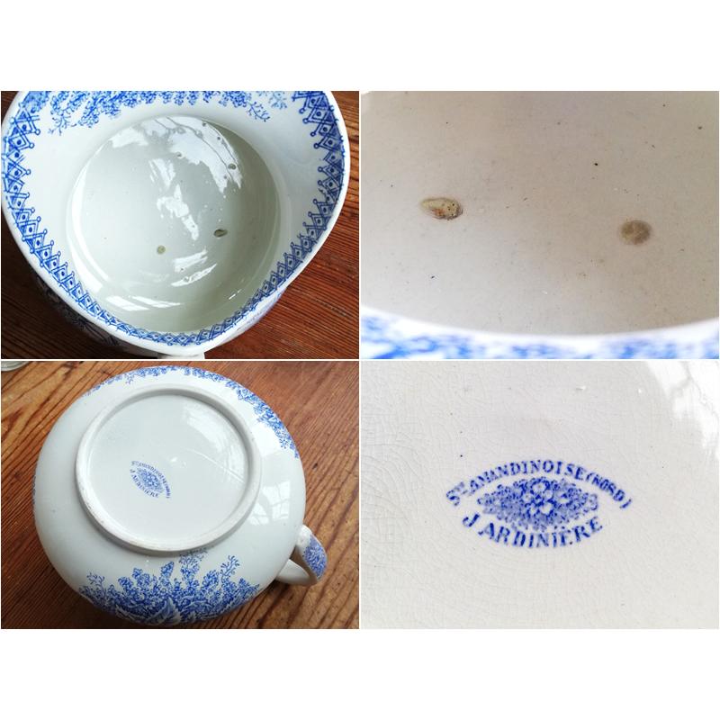 St.Amand サンタマン JARDINIERE ジャグとボウル フランスアンティーク