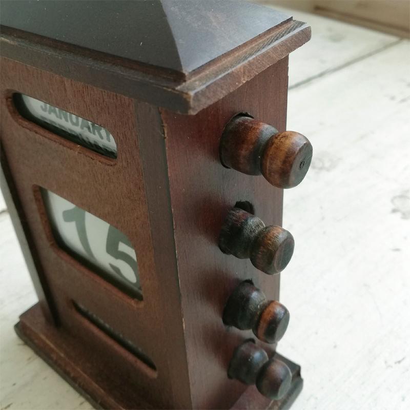 木製 万年 デスクカレンダー : BAU ANTIQUES - 通販 - Yahoo!ショッピング