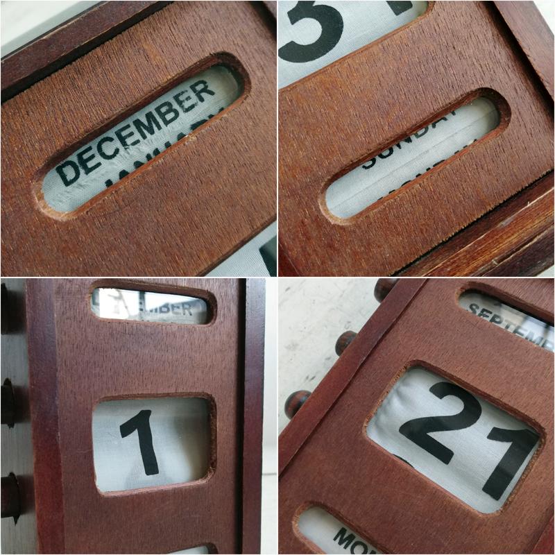 木製 万年 デスクカレンダー : BAU ANTIQUES - 通販 - Yahoo!ショッピング