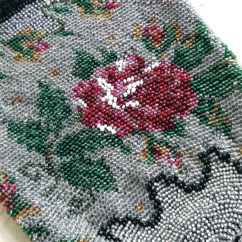 アンティーク マイクロガラスビーズと刺繍バッグ 【公式通販】
