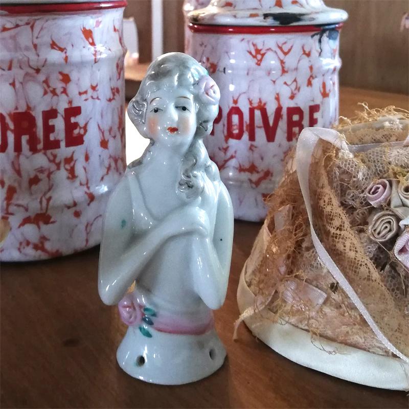 手の欠けたワックスドール 聖品 アンティーク ブロカント フランス 手