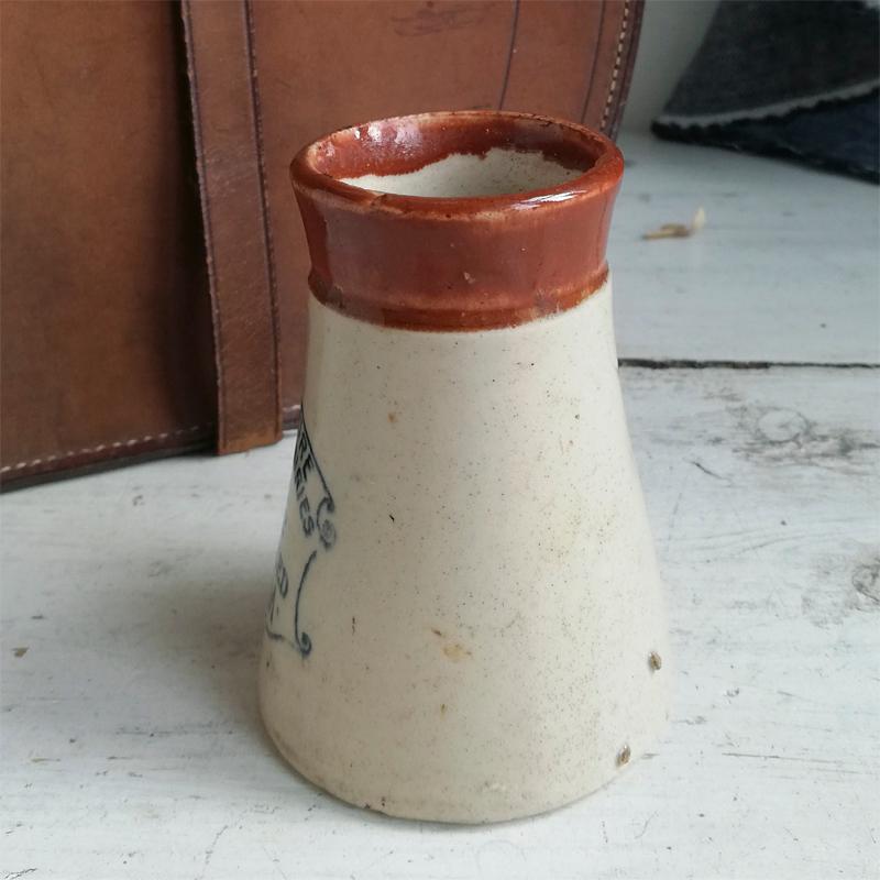 ツートンカラー クリーム ポット イギリスアンティーク : BAU ANTIQUES
