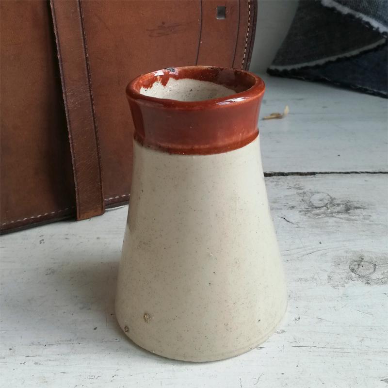 ツートンカラー クリーム ポット イギリスアンティーク : BAU ANTIQUES