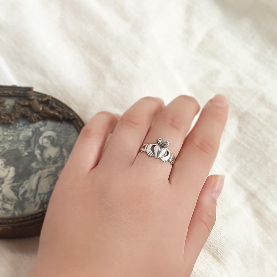 アイルランドヴィンテージ スターリングシルバー Claddagh クラダ