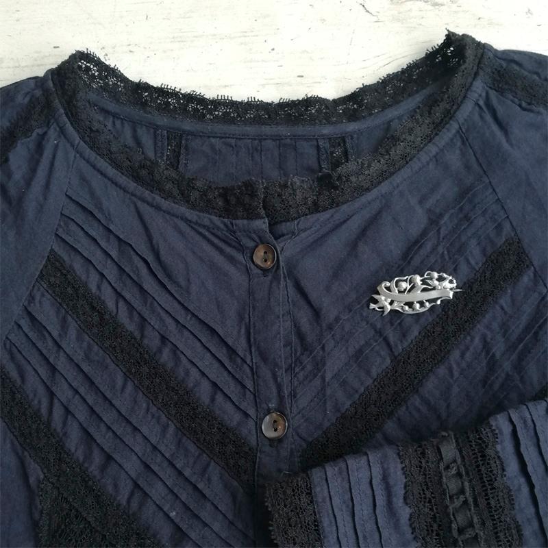 鈴蘭と鳥のブローチ フランスアンティーク : BAU ANTIQUES - 通販