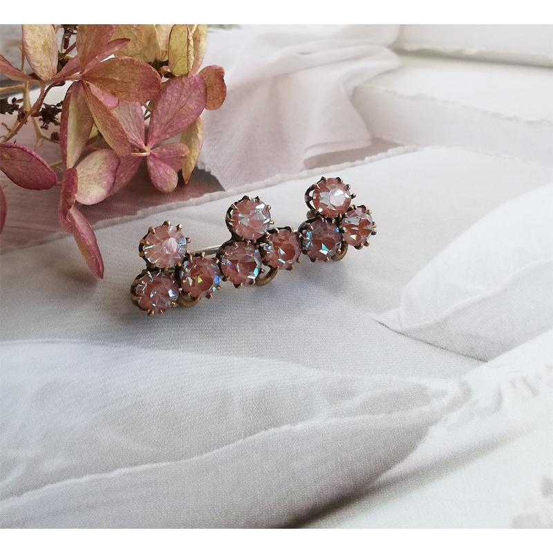 72%OFF!】 アンティークサフィレット小さなクローバーブローチ