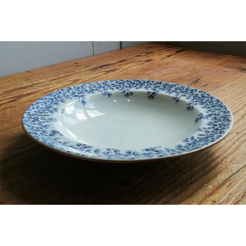 イギリスアンティーク レードル ブルー＆ホワイト ヴィクトリアン