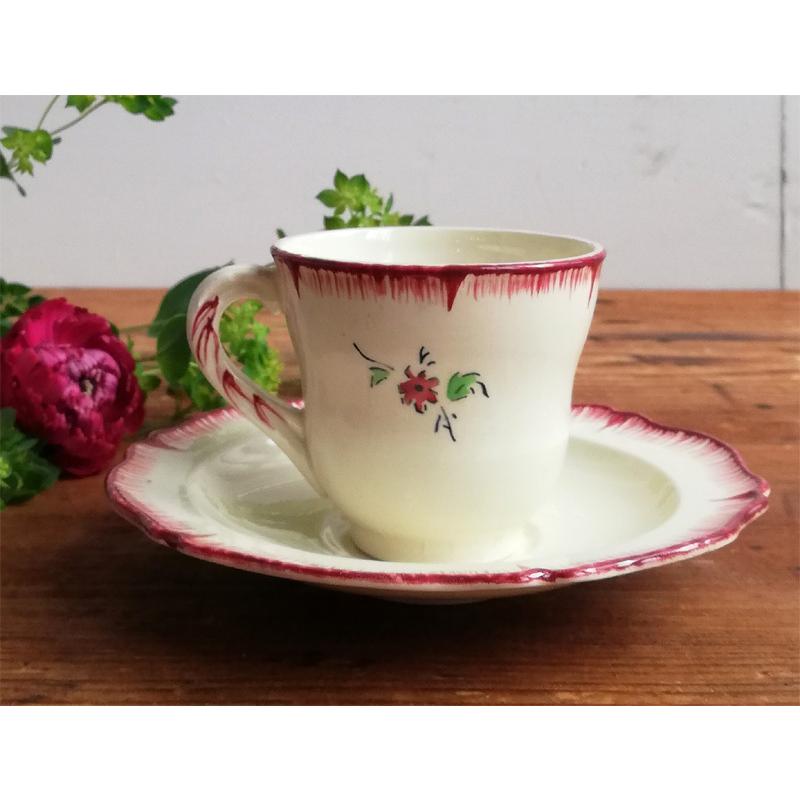 クレイユモントロー デミタスカップ＆ソーサー RECAMIER フランス 