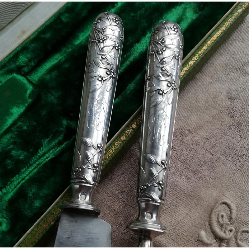 純銀 ヤドリギ フレンチシルバー 指ぬき フランスアンティーク