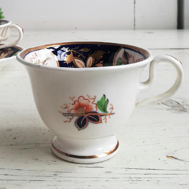 Spode アーリーヴィクトリアン 伊万里スタイル トゥルートリオ
