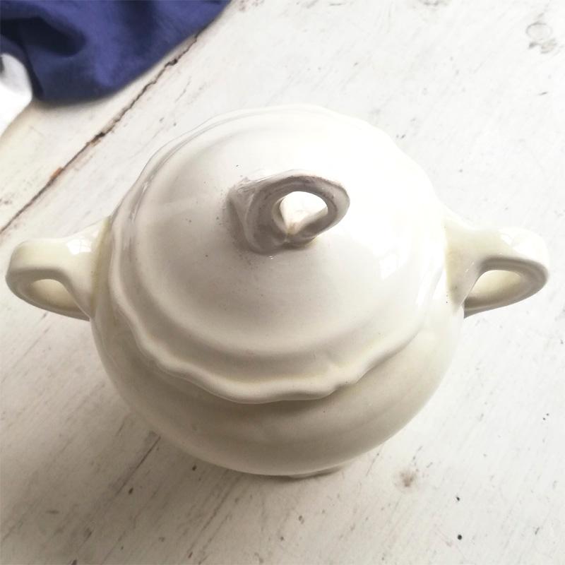 専用　フランスアンティーク　クレイユ&モントロー　シュクリエ MUGUET すずらん クレイユモントロー シュクリエ フランス