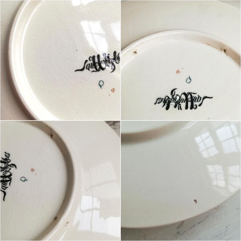 フランスアンティーク　サルグミンヌ アンファンリシャール デザートプレート【A】 フランスアンティーク サルグミンヌ アンファンリシャール デザート