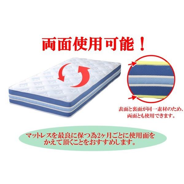 快適マットレス/適度な弾力性 ポケットコイル ポケットコイル数 1813個 両面使用 両面 3Dメッシュ クイーンベッド マットレス クィーン クイーンマット 070q